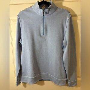 NWT Bugatchi Sky Blue Zip-Up Sweater